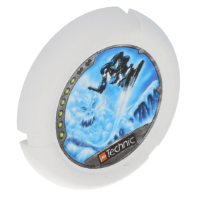 White Throwbot Disk Ski / Ice 6 pips