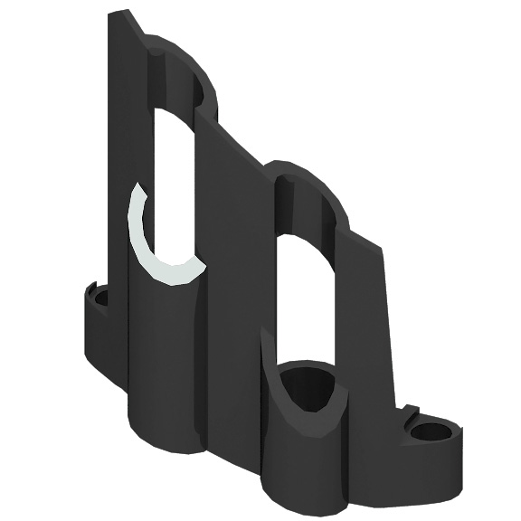Black Technic Panel Fairing # 1 Large Short Large Holes