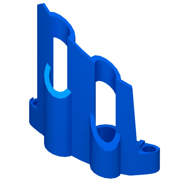 Blue Technic Panel Fairing # 1 Large Short Large Holes