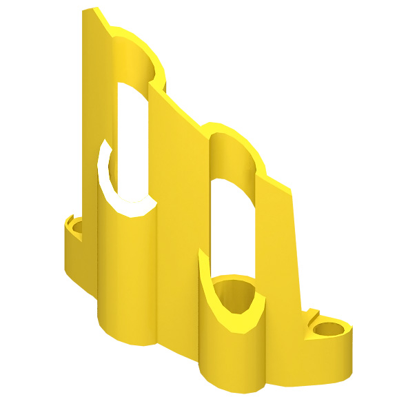 Yellow Technic Panel Fairing # 1 Large Short Large Holes