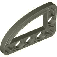 Dark Gray Technic Beam 3 x 5 L-Shape with Quarter Ellipse Thin