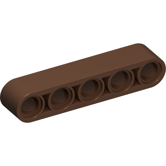 Brown Technic Beam 1 x 5 Thick