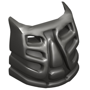 Pearl Dark Gray Bionicle Krana Mask - Undetermined Type (for set inventories only - Do Not Sell with this entry)