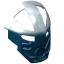 Dark Blue Bionicle Mask Komau with Pearl Light Gray Top (Vhisola)