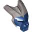 Dark Blue Bionicle Mask Gavla with Pearl Light Gray Top