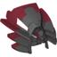 Dark Red Bionicle Mask Radiak with Black Top