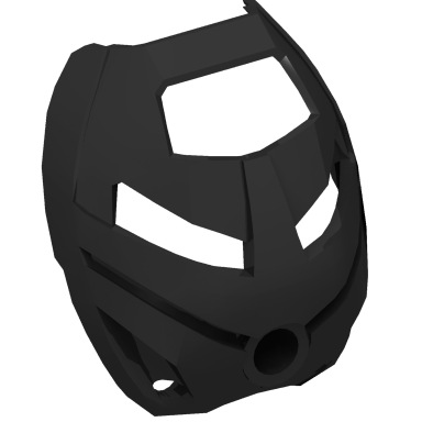 Black Bionicle Mask Ruru (Turaga)