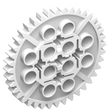 White Technic Gear 40 Tooth