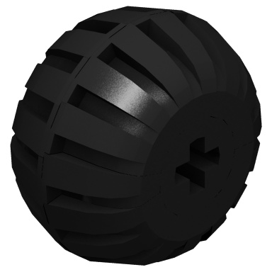 Black Wheel Full Rubber Balloon with Axle hole