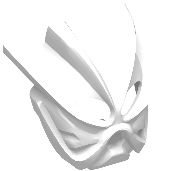 White Bionicle Mask Kakama Nuva