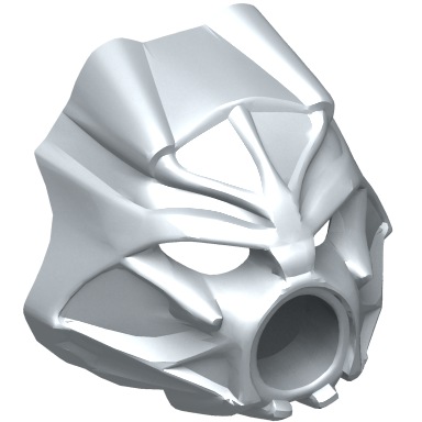 Pearl Light Gray Bionicle Mask Hau Nuva