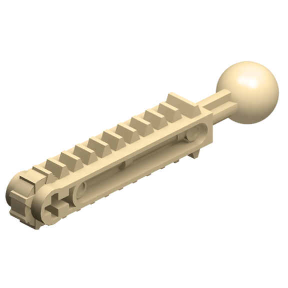 Tan Technic Gear Rack Double with Ball Joint
