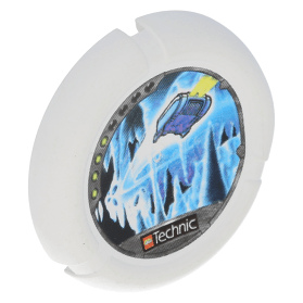 White Throwbot Disk Ski / Ice 4 pips