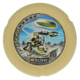 Tan Throwbot Disk Granite / Rock 3 pips