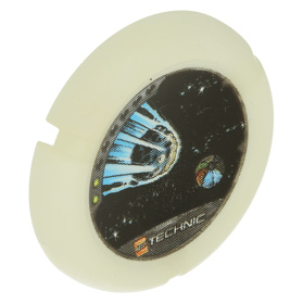 Glow In Dark Opaque Throwbot Disk Flare and Spark 2 pips