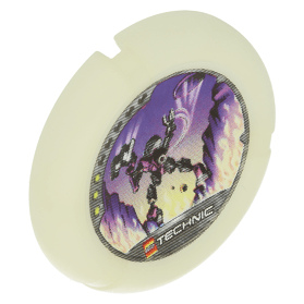 Glow In Dark Opaque Throwbot Disk Flare and Spark 3 pips