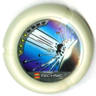 Glow In Dark Opaque Throwbot Disk Flare and Spark 4 pips