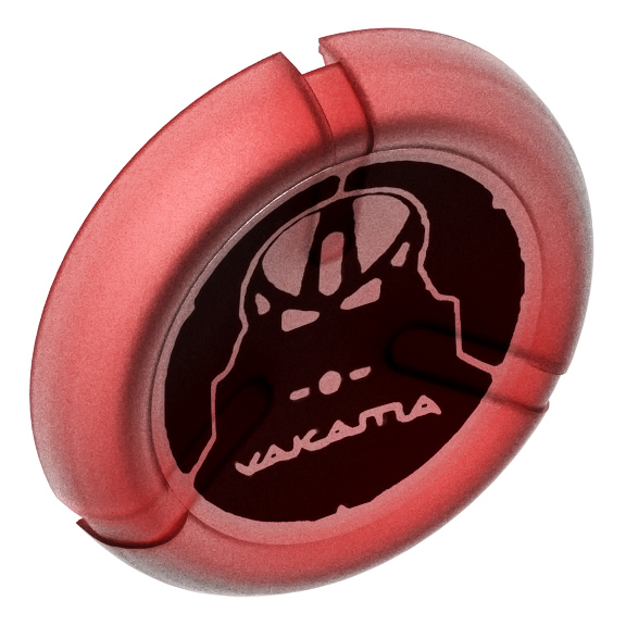 Trans-Red Bionicle Disk Mask Huna (Toa Metru) Print