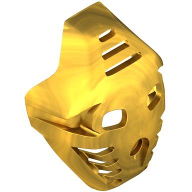 Pearl Gold Bionicle Mask Pakari