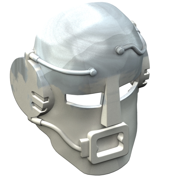 White Bionicle Mask Mahiki with Pearl Light Gray Top (Ehrye)