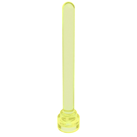 Trans-Neon Green Antenna 1 x 4 with Rounded Top