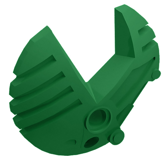 Green Bionicle Weapon 5 x 5 Shield with Wrench