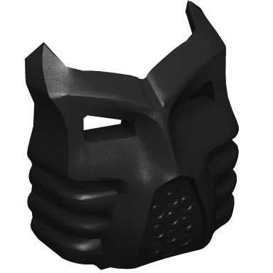 Black Bionicle Krana Mask - Undetermined Type (for set inventories only - Do Not Sell with this entry)