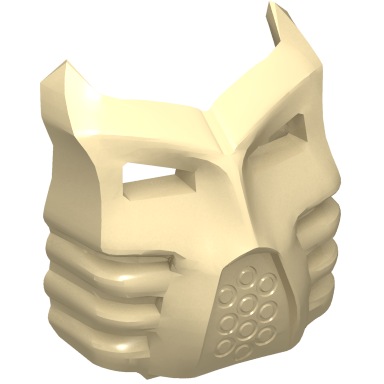 Tan Bionicle Krana Mask - Undetermined Type (for set inventories only - Do Not Sell with this entry)