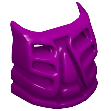 Purple Bionicle Krana Mask - Undetermined Type (for set inventories only - Do Not Sell with this entry)