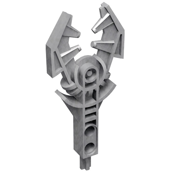 Flat Silver Bionicle Weapon Rahkshi Staff of Power