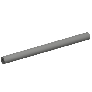 Dark Gray Hose, Rigid 3mm D. 5L / 4.0cm