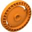 Orange Technic Disc 5 x 5 Notched, Without Pin