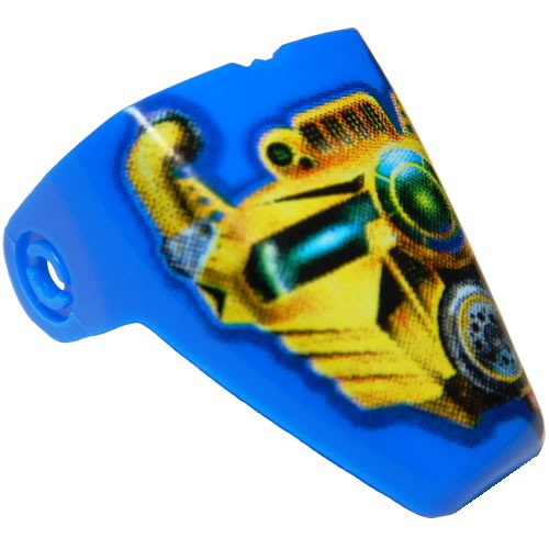 Blue Technic Throwbot Visor with Scuba / Sub Print [8503]