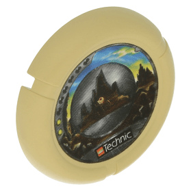 Tan Throwbot Disk Granite / Rock 2 pips
