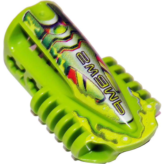 Lime Technic Block 3 x 5 x 1 2/3 with RoboRider Swamp Print