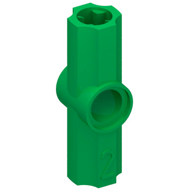 Green Technic Axle and Pin Connector Angled #2 - 180