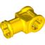 Yellow Technic Axle Connector with Axle Hole
