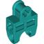 Dark Turquoise Technic Axle Connector 2 x 3 with Ball Socket Open Sides