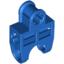 Blue Technic Axle Connector 2 x 3 with Ball Socket Open Sides