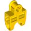 Yellow Technic Axle Connector 2 x 3 with Ball Socket Open Sides