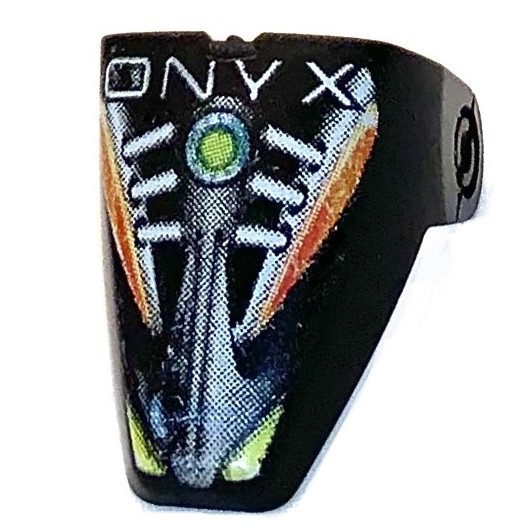 Black Technic Throwbot Visor with Onyx Print [8512]