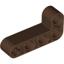 Brown Technic Beam 2 x 4 L-Shape Thick