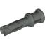 Dark Gray Technic Pin Long with Friction Ridges Lengthwise and Stop Bush