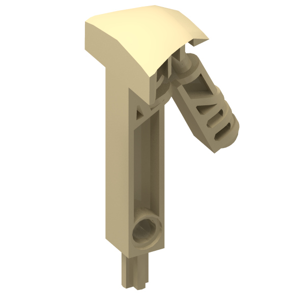 Tan Bionicle Foot Wedge 3 x 7 x 3