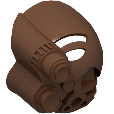 Brown Bionicle Mask Akaku