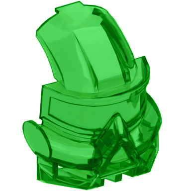 Trans-Green Bionicle Mask Kaukau