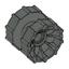Dark Gray Technic Tread Hub