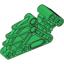 Green Bionicle Bohrok Ribcage Beam 2 x 4 x 7 angled