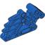 Blue Bionicle Bohrok Ribcage Beam 2 x 4 x 7 angled