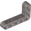 Pearl Light Gray Technic Beam 3 x 5 L-Shape Thick